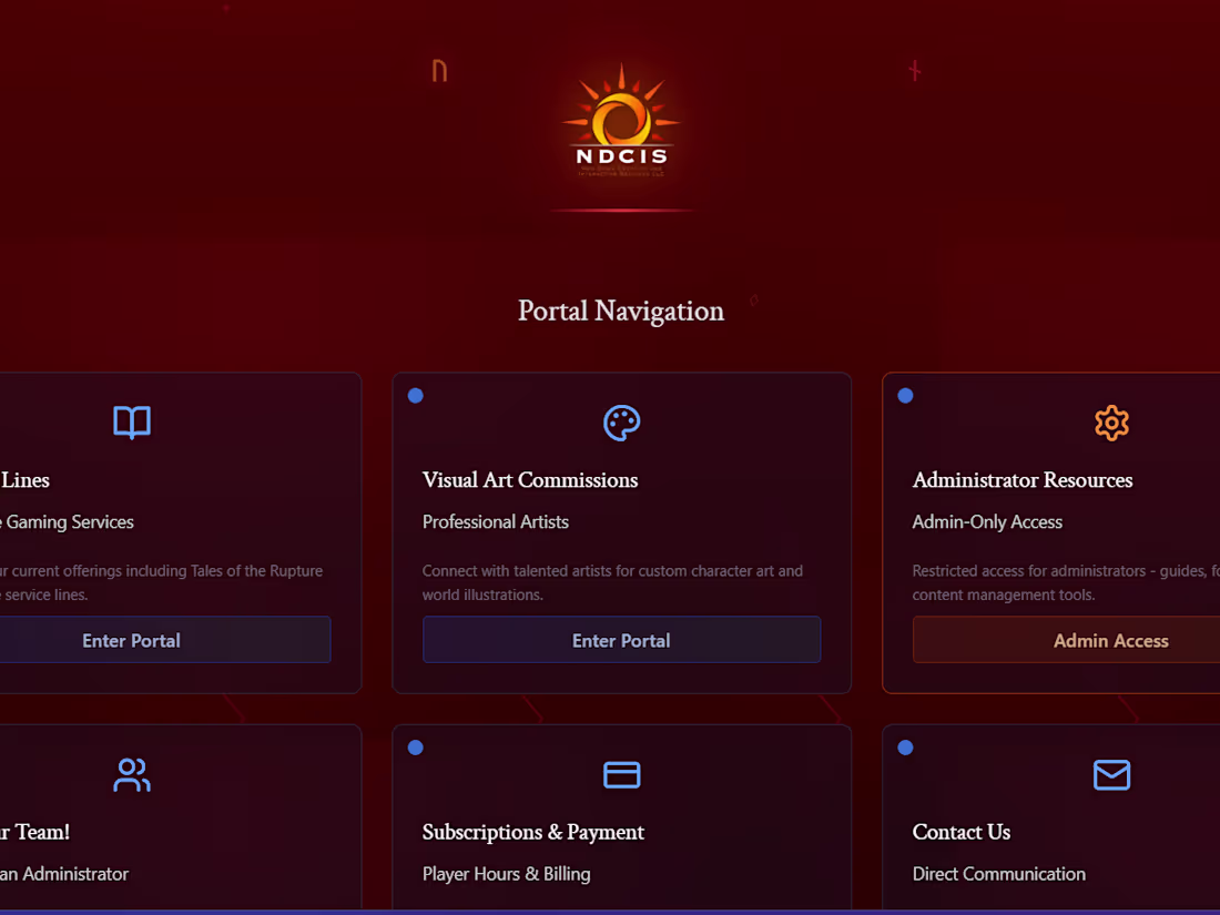 Cover image for NDCIS Portal & Interactive Platform Development