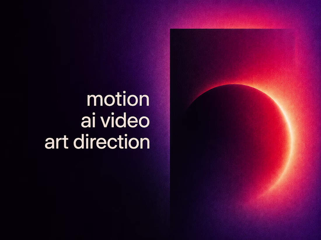 Cover image for AI Video, Motion Design & Art Direction