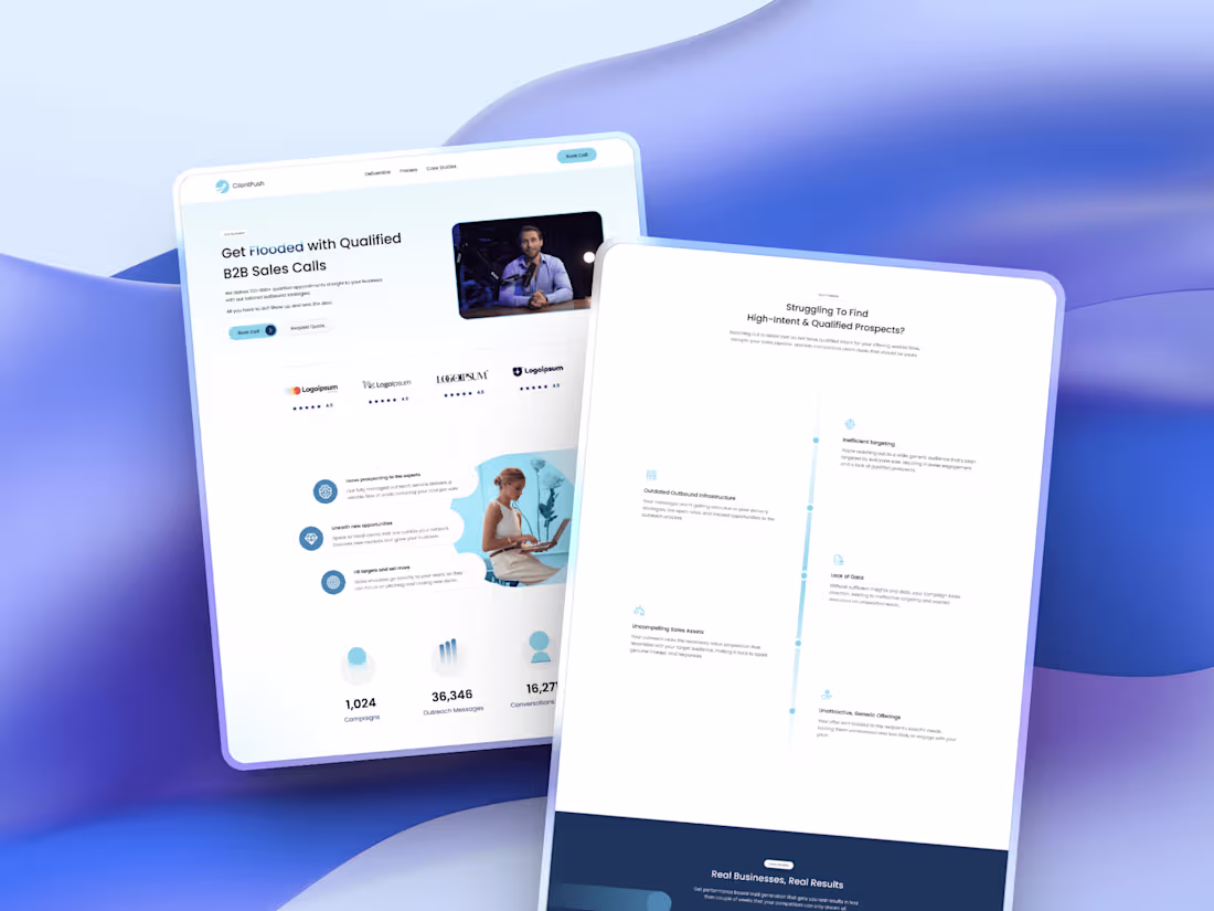 Cover image for Client Push - Landing Page