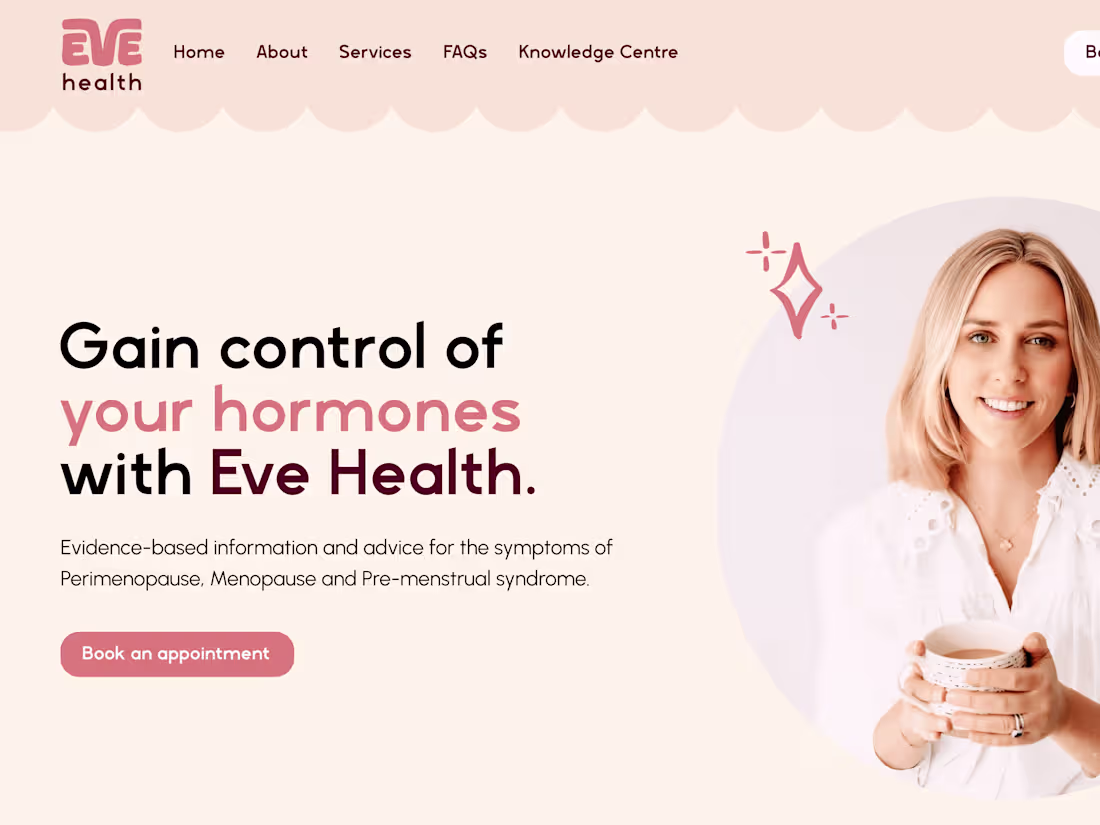 Cover image for Eve Health Website and Brand Design