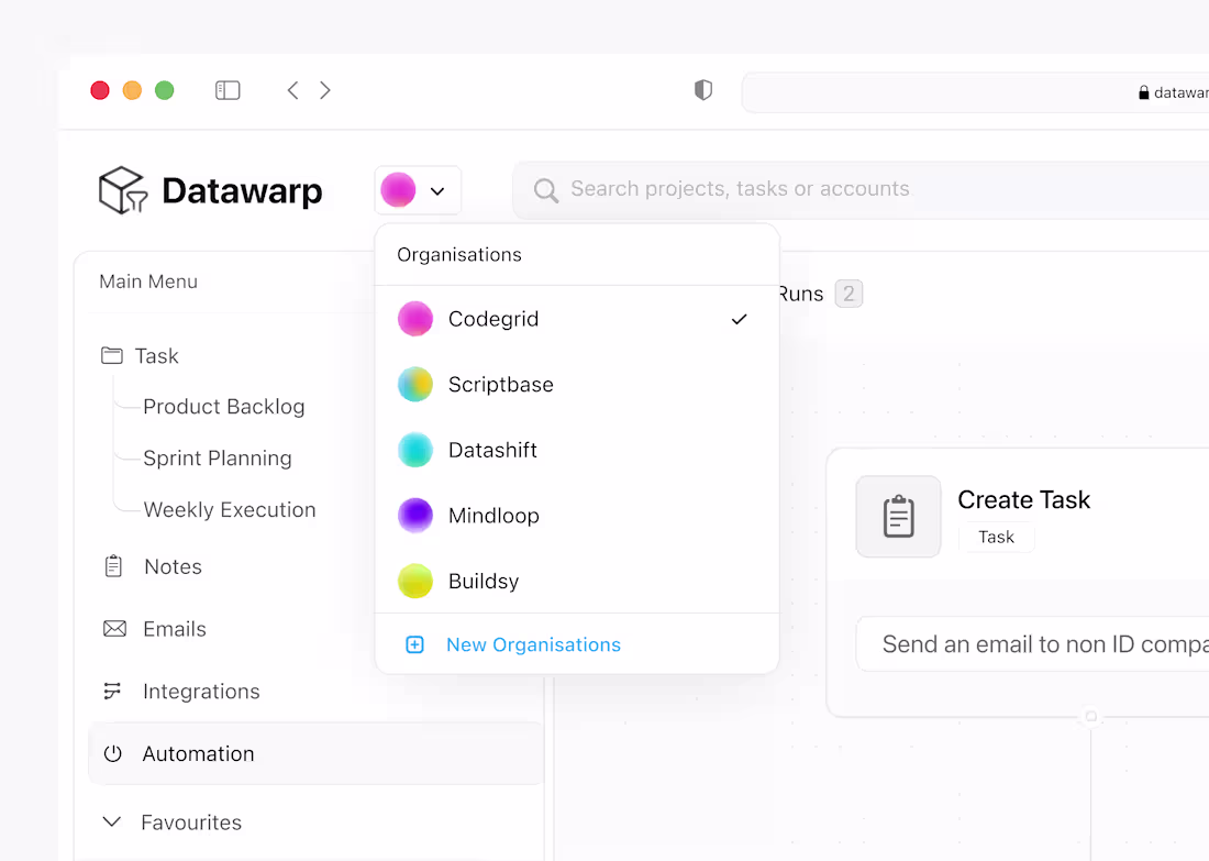 Cover image for Workspace menu