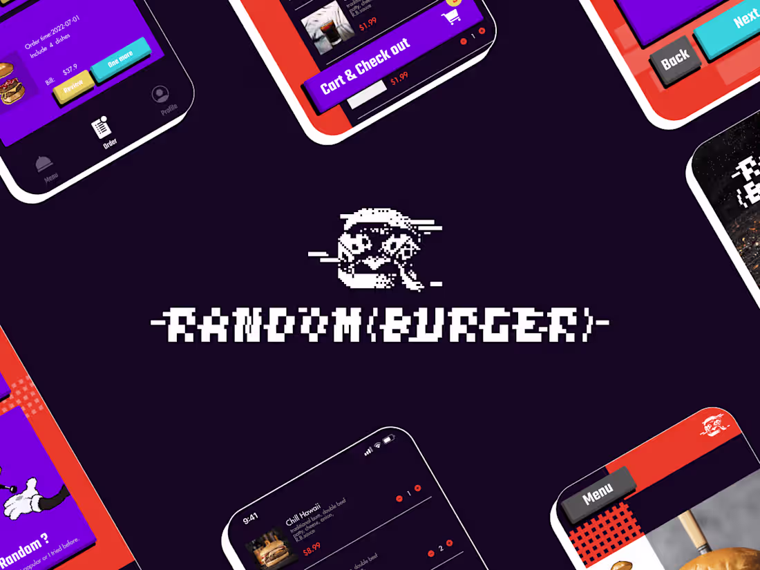 Cover image for VI, Ux,UI Design for Random(Burger)