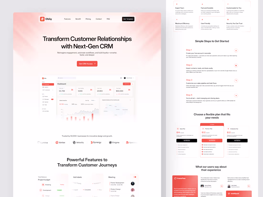 Cover image for Saas Landing Page