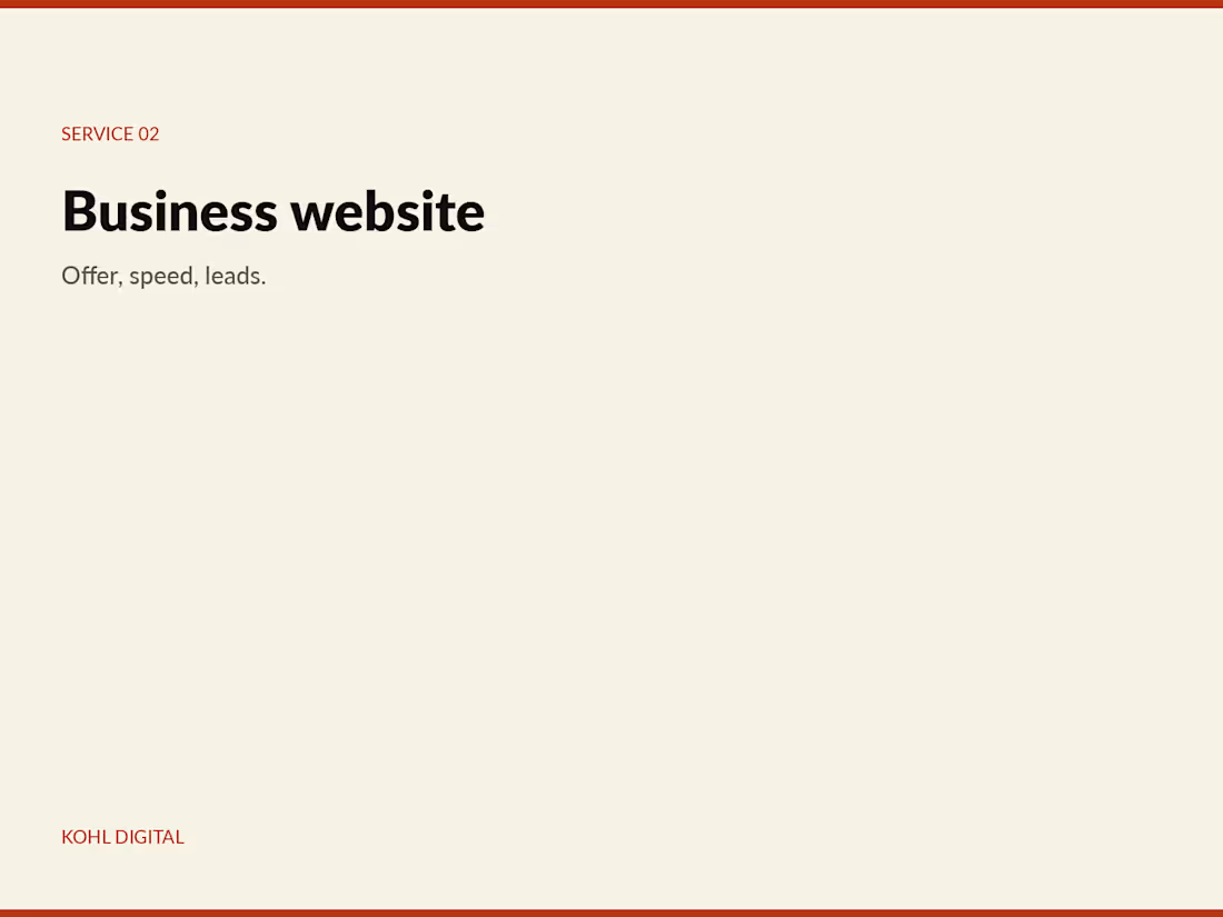 Cover image for Business website or rebuild