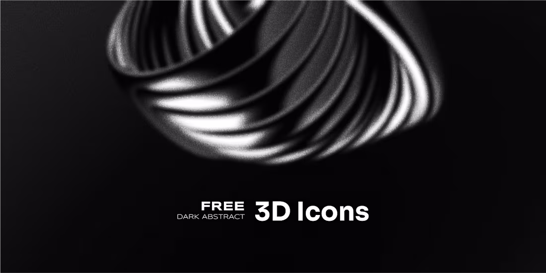 Cover image for Dark 3D Icons Abstract (Free)-The RLVNT Studios