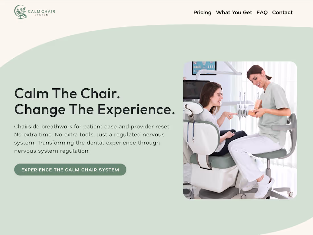 Cover image for Full Kajabi Launch for Calm Chair System