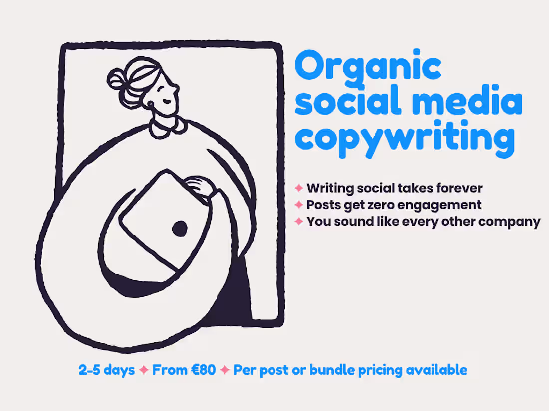 Cover image for Organic social media copywriting