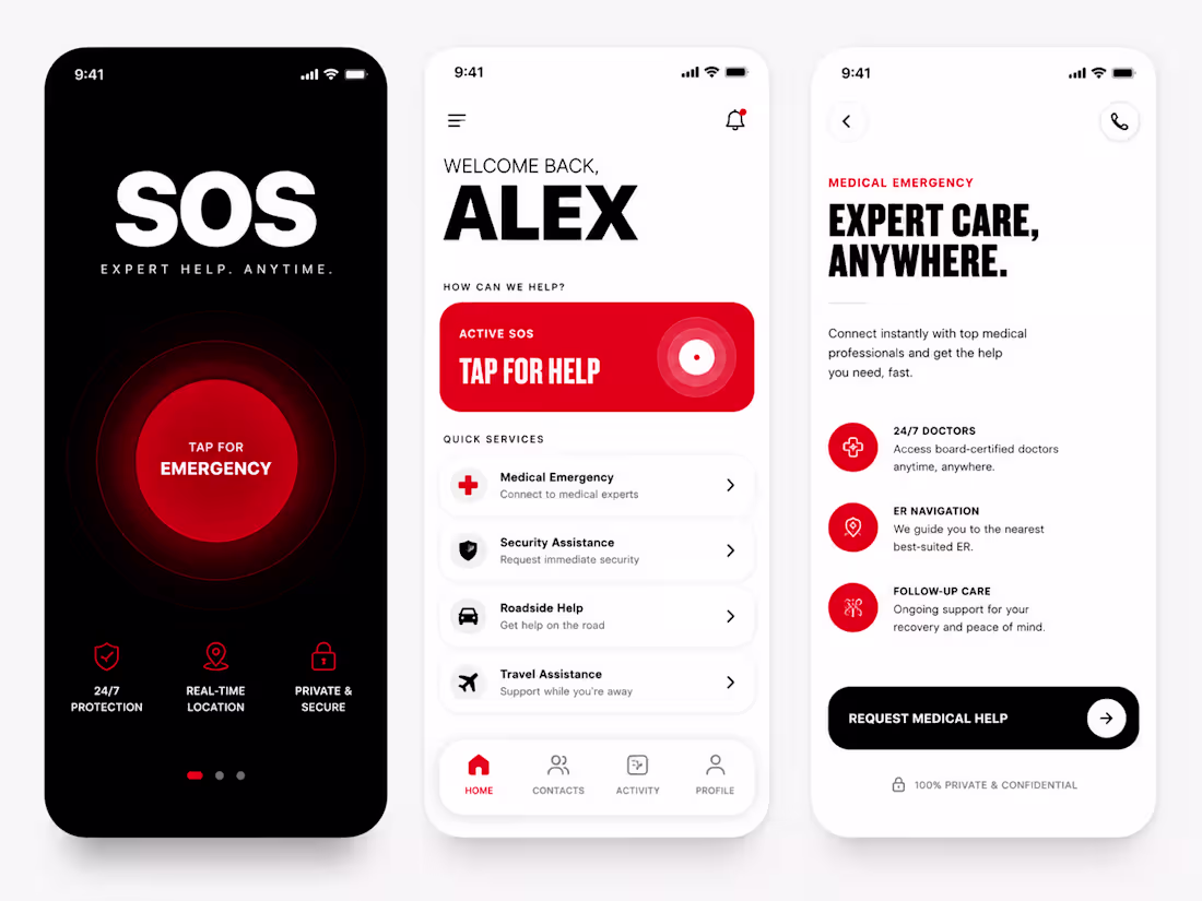 Cover image for SOS Emergency App UI Design