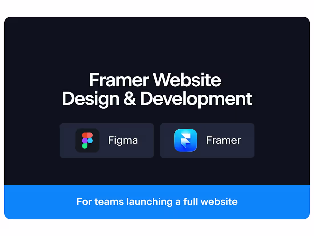 Cover image for Framer Website Design & Development