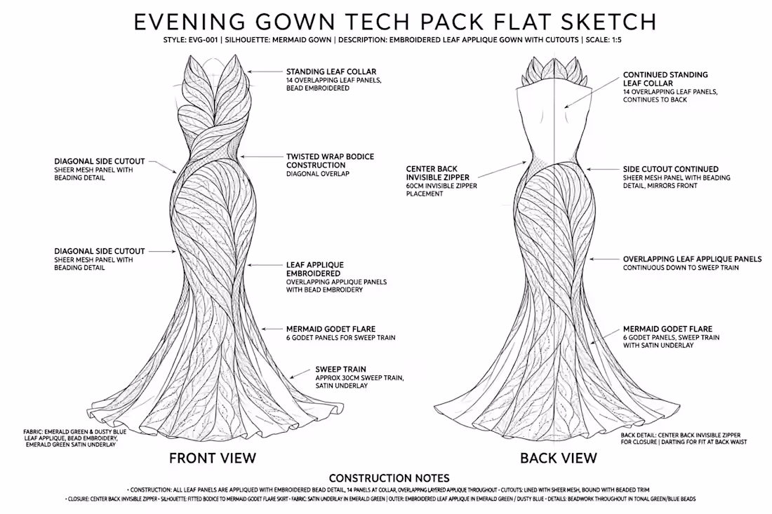 Cover image for Clothing Techpack Design /Fashion Design