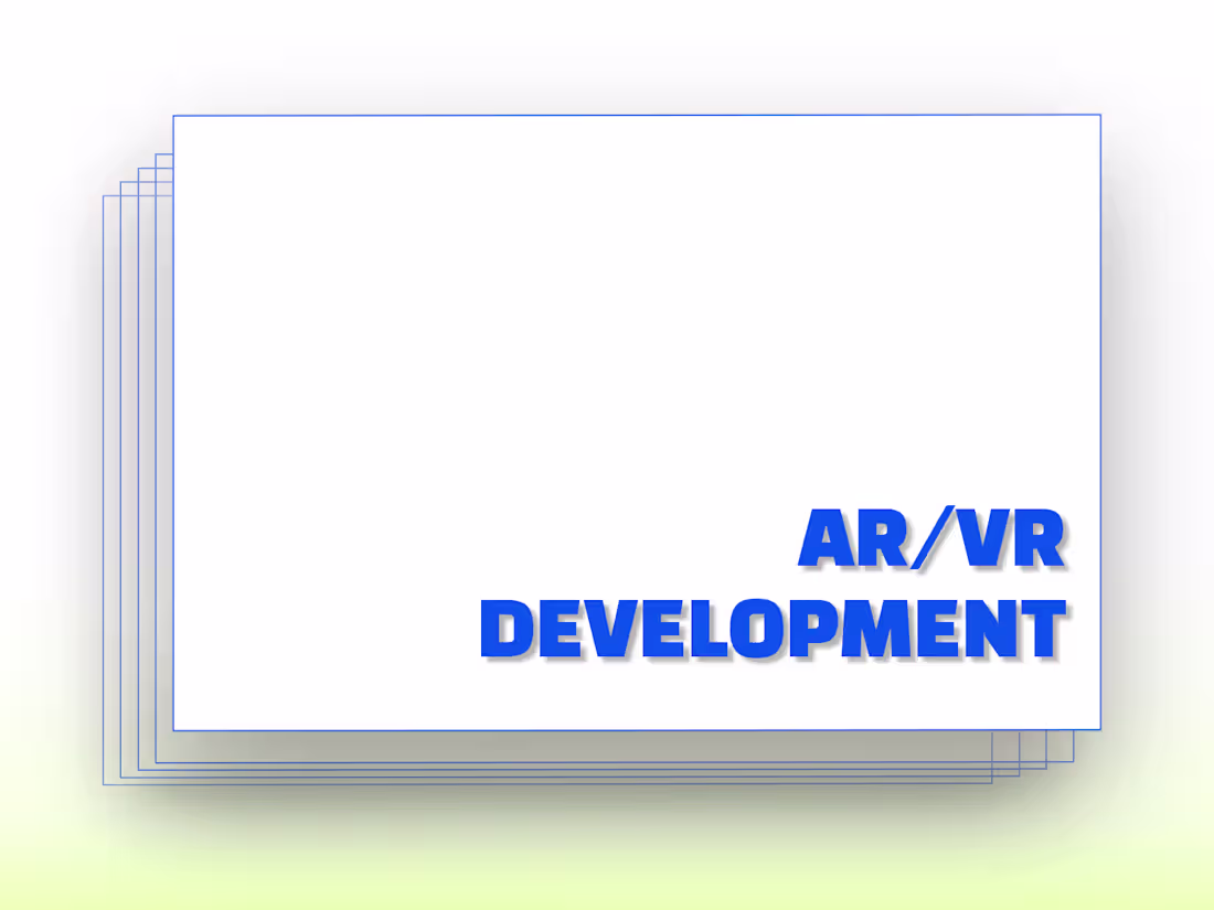 Cover image for AR/VR Development