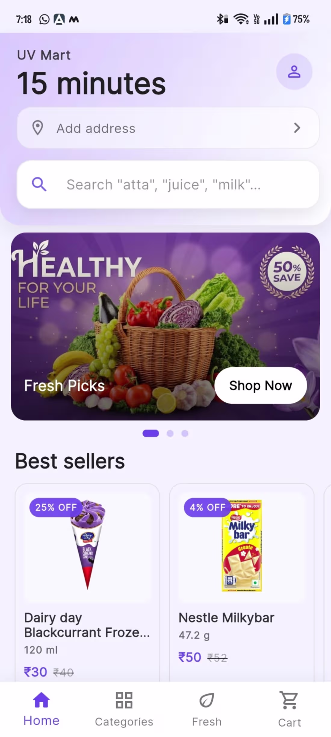Cover image for UV Mart – Grocery Shopping