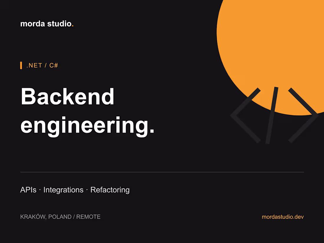 Cover image for Senior .NET Backend Development & API Integrations
