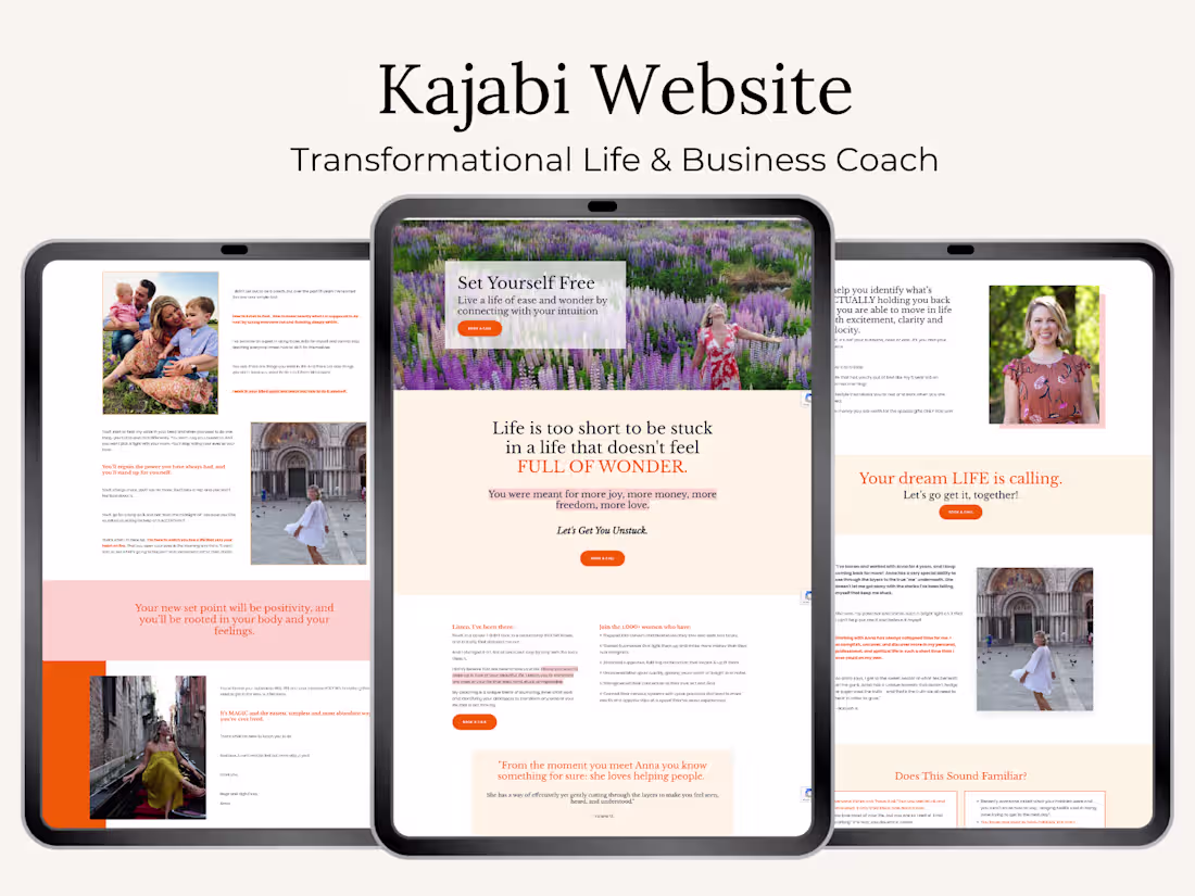 Cover image for Custom Kajabi Website Design
