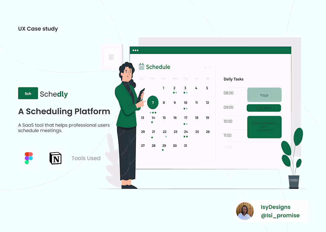 Cover image for Meeting Scheduling Application on Behance