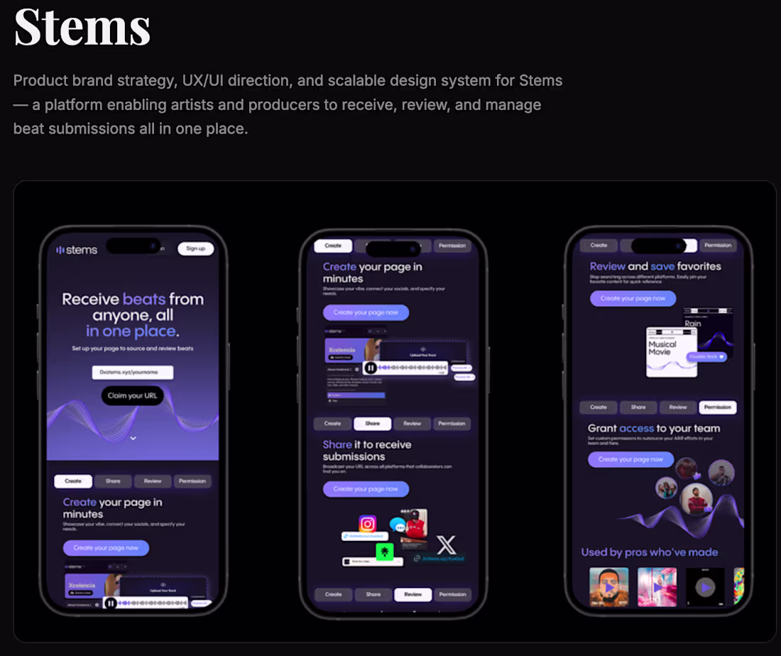 Cover image for Stems is a music tech