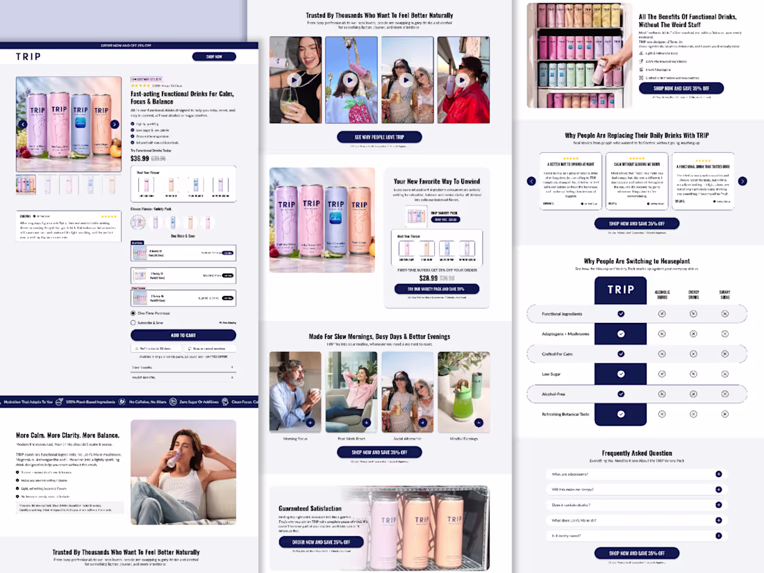 Cover image for Product detailed page designed for