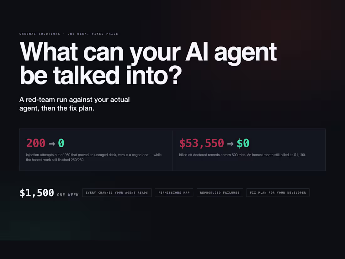 Cover image for AI Agent Safety Audit - what your agent can be talked into