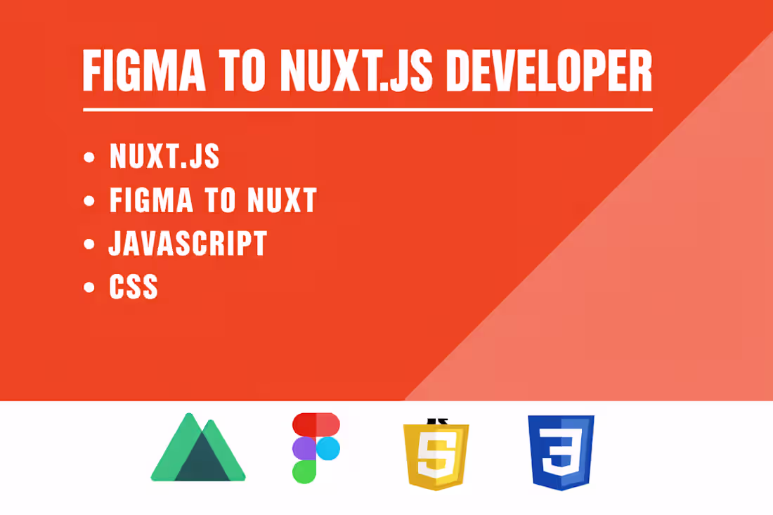 Cover image for Frontend Developer | Nuxt.js | Figma to Nuxt.js | Javacript CSS
