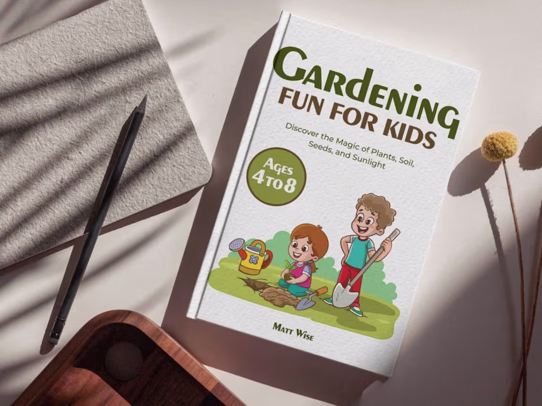 Cover image for Kids Book on Gardening created for USA Based Customer