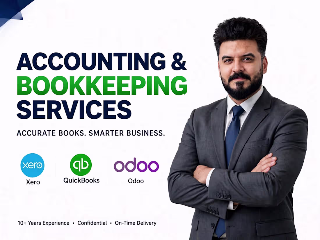 Cover image for Monthly Bookkeeping, Financial Statements & Reporting