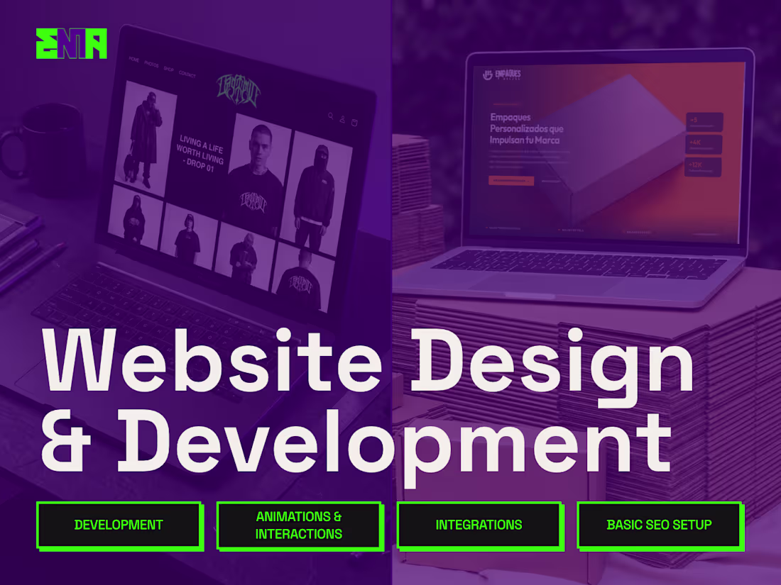 Cover image for Website Design & Development