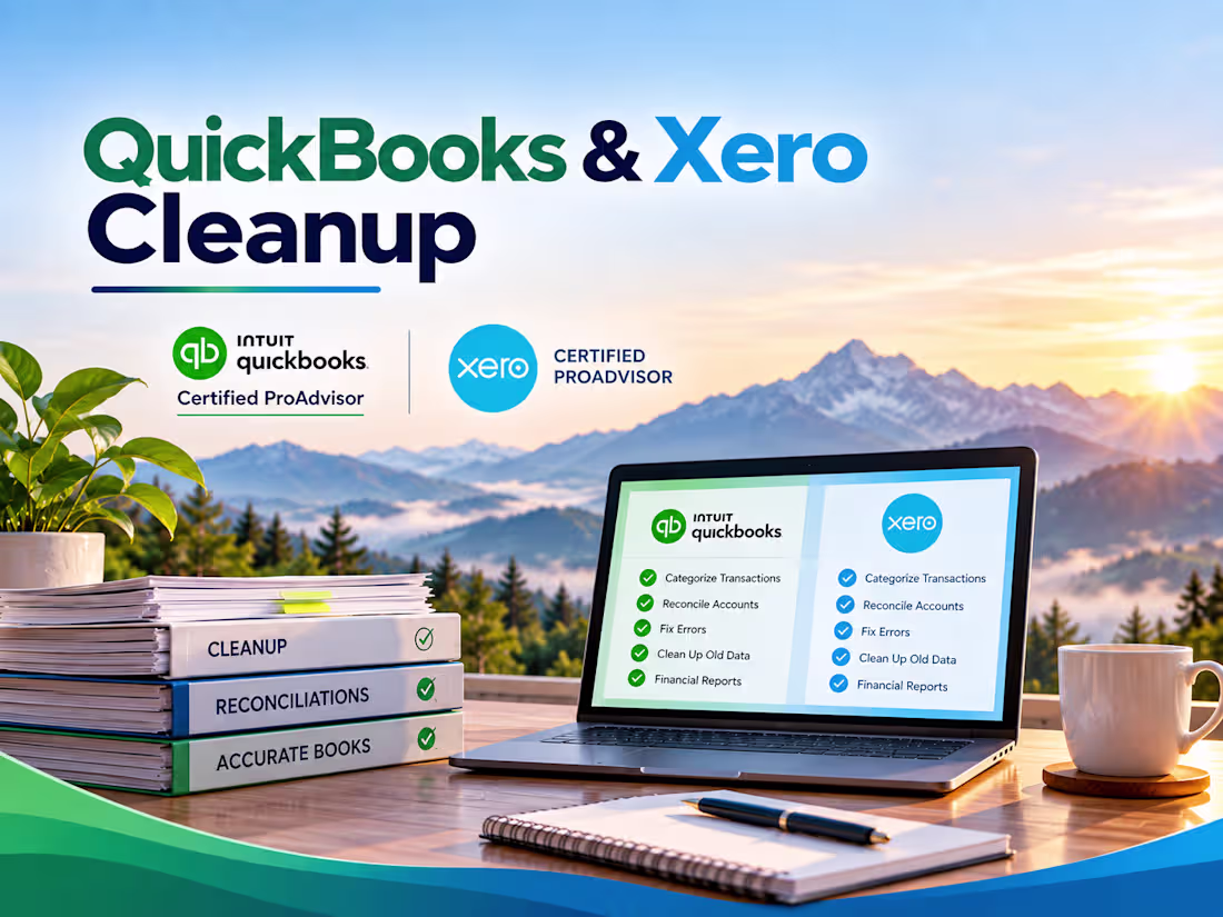 Cover image for QuickBooks Cleanup & Catch-Up Accounting