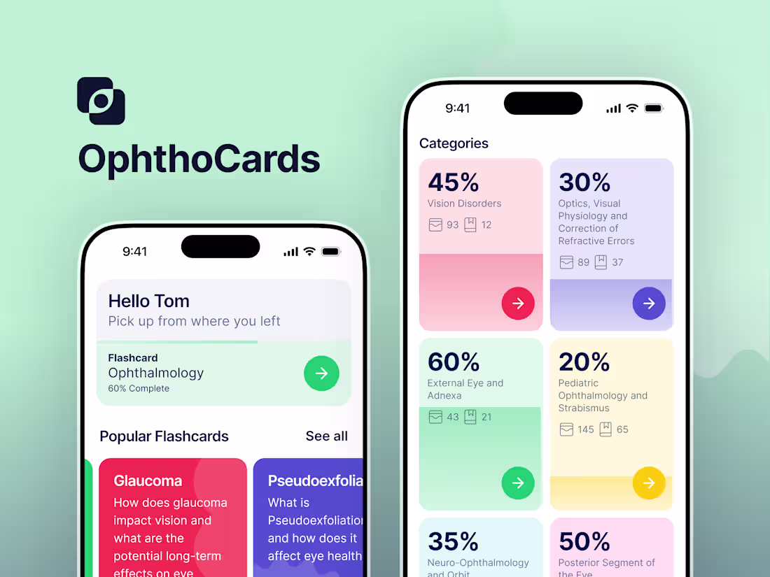 Cover image for OphthoCards - Ophthalmology Education App