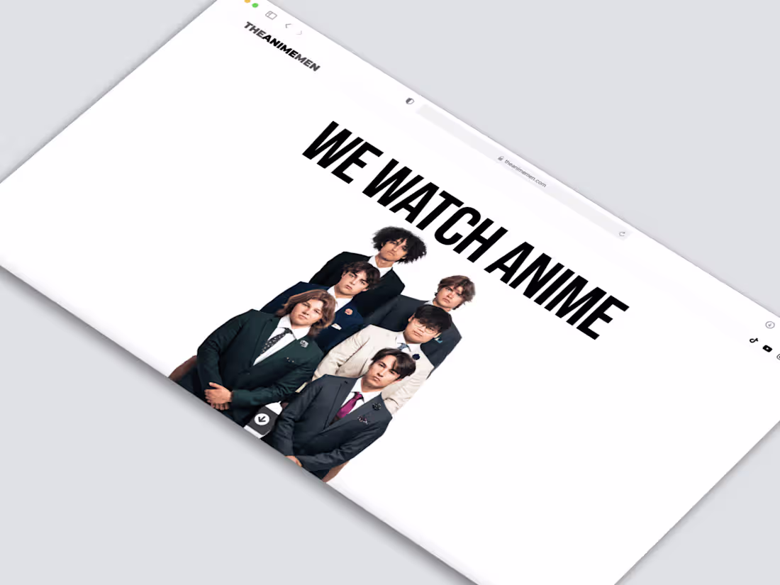 Cover image for The Anime Men Website