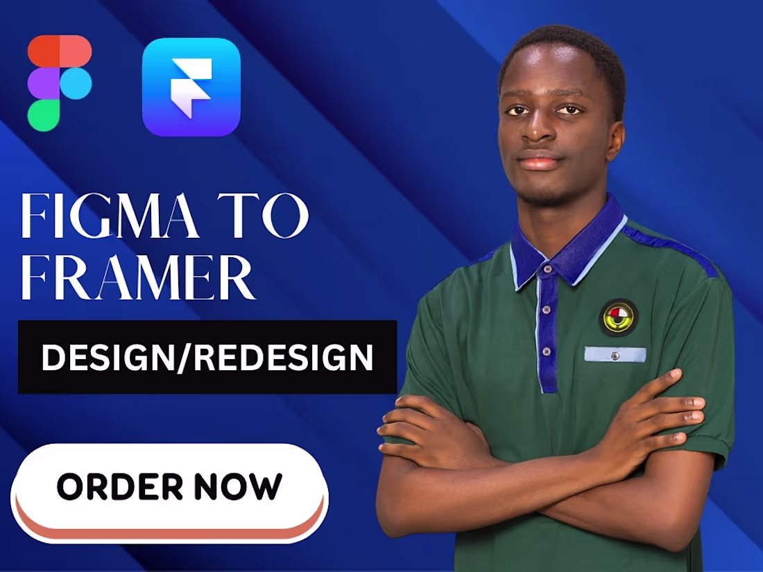 Cover image for Figma to Framer Website Design Redesign, Framer Expert UIUX