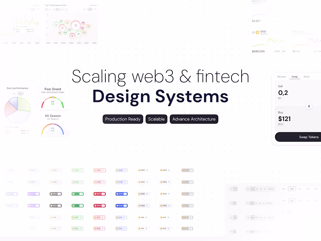 Cover image for I will build a high-performance design system for Web3 & Fintech