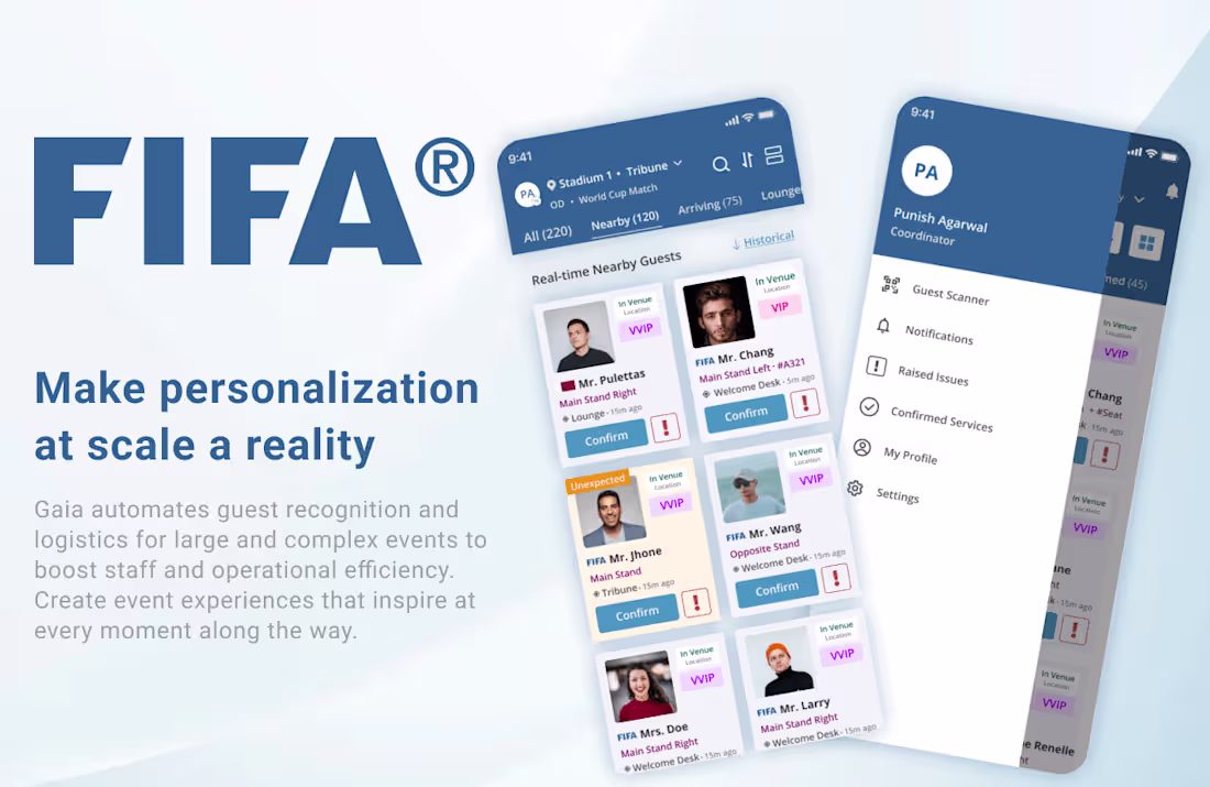 Cover image for FIFA - Personalised, end-to-end VIP guest management