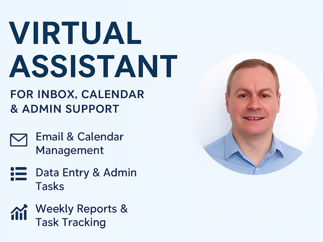 Cover image for Virtual Assistant for Inbox, Calendar & Admin Tasks