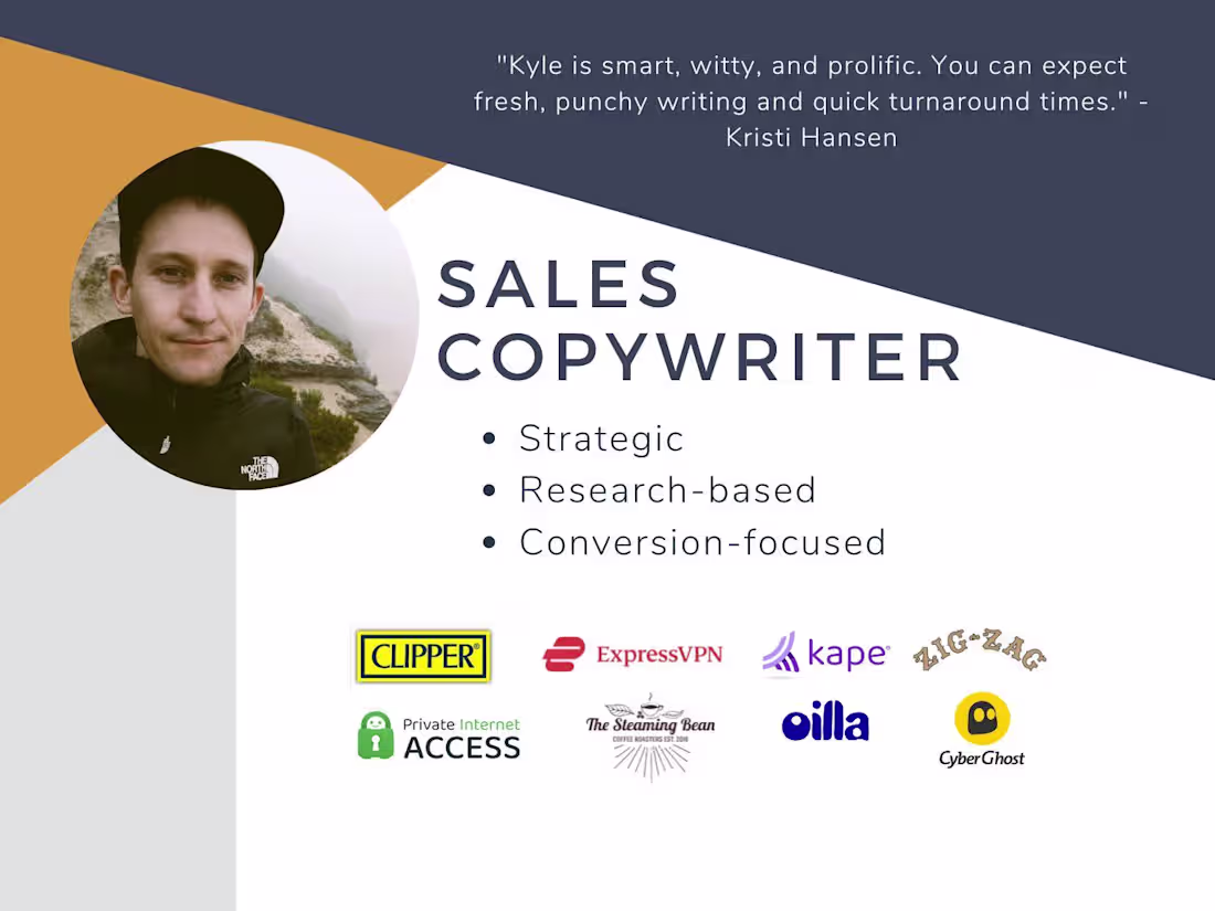 Cover image for Copy for every stage of your funnel