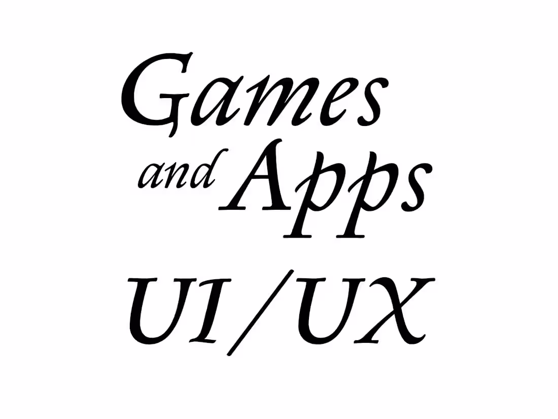 Cover image for UI/UX design for games and apps