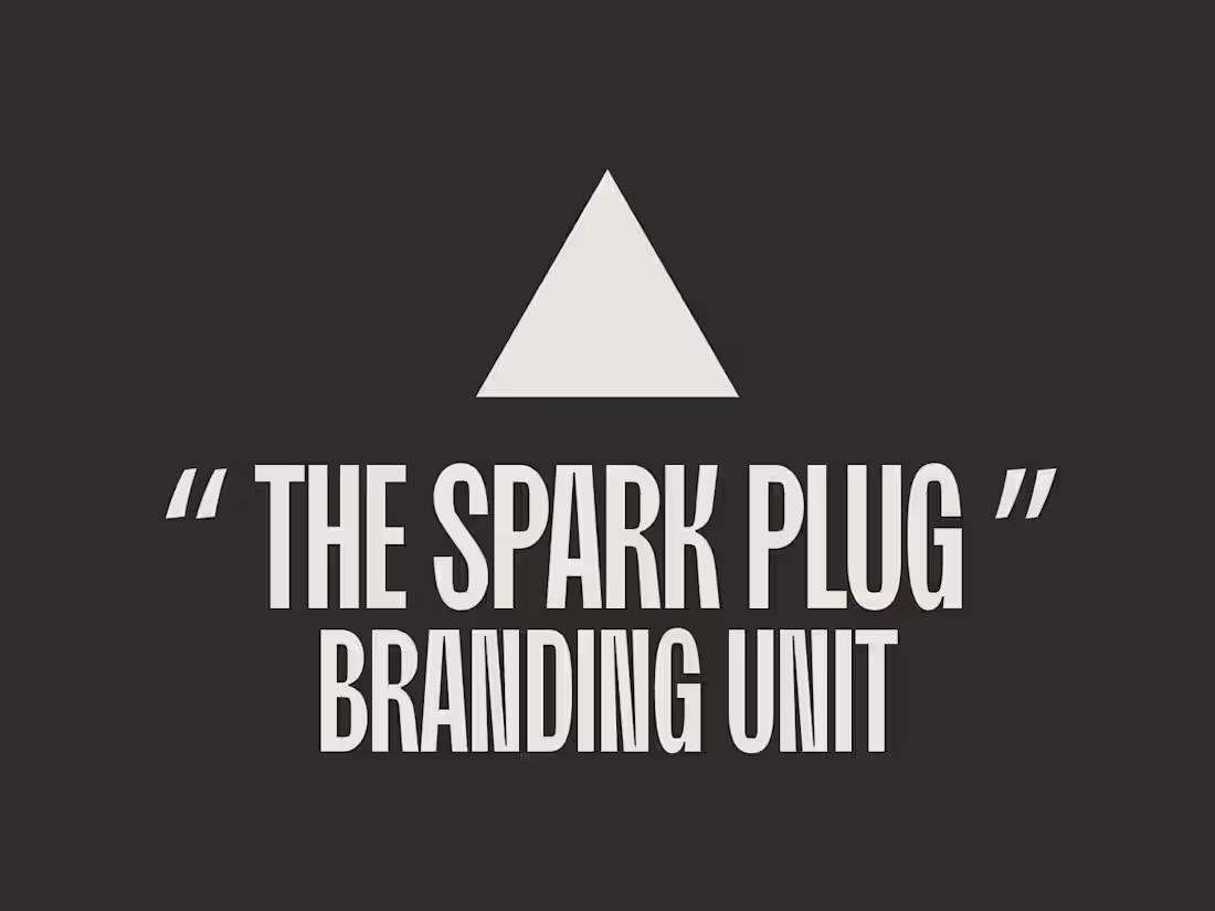 Cover image for “THE SPARK PLUG” branding unit