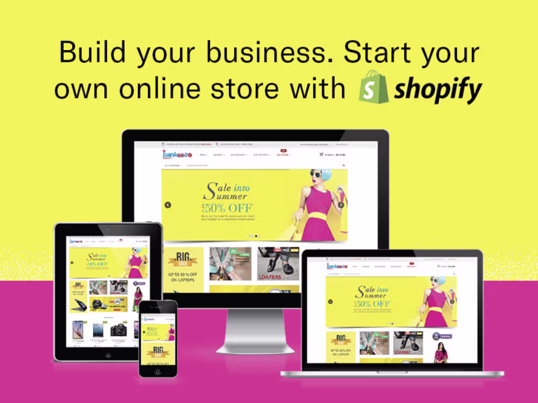 Cover image for E-commerce Store Setup, Redesign & Fixes (Shopify, WooCommerce)