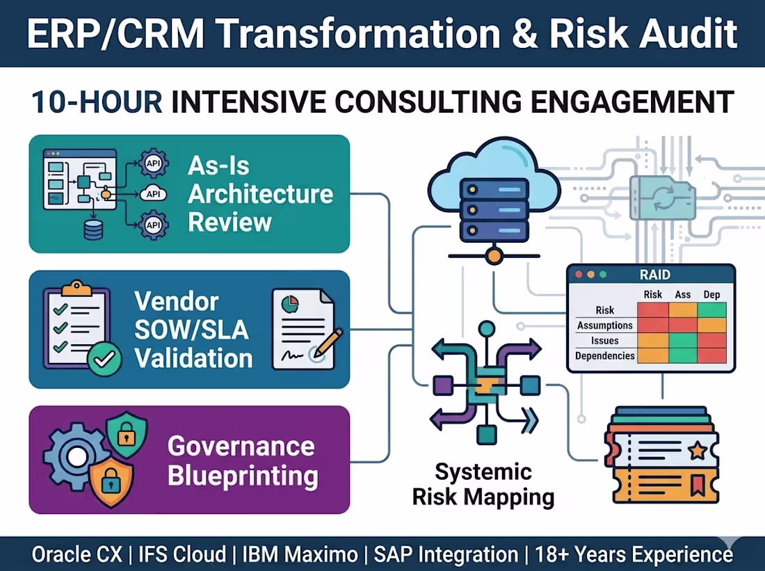 Cover image for 10-Hour ERP/CRM Transformation & Risk Audit