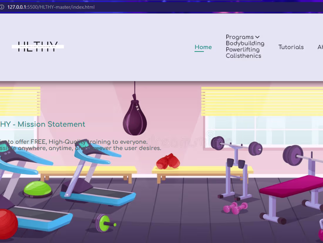Cover image for HLTHY Web