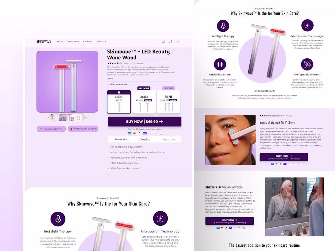 Cover image for High-Converting Shopify Landing Page Built in Replo