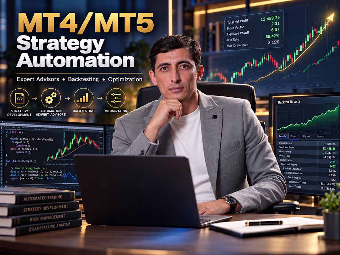 Cover image for MT4/MT5 Expert Advisor & Trading Automation Development