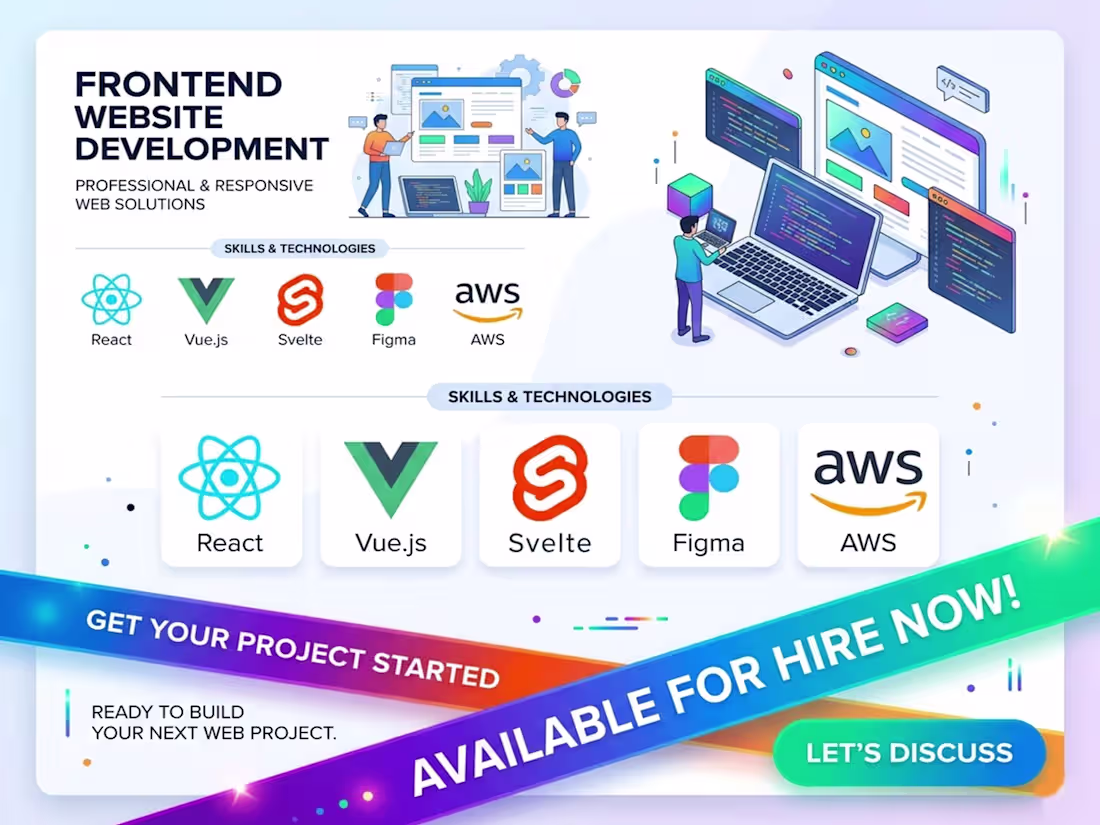 Cover image for Frontend Web Development