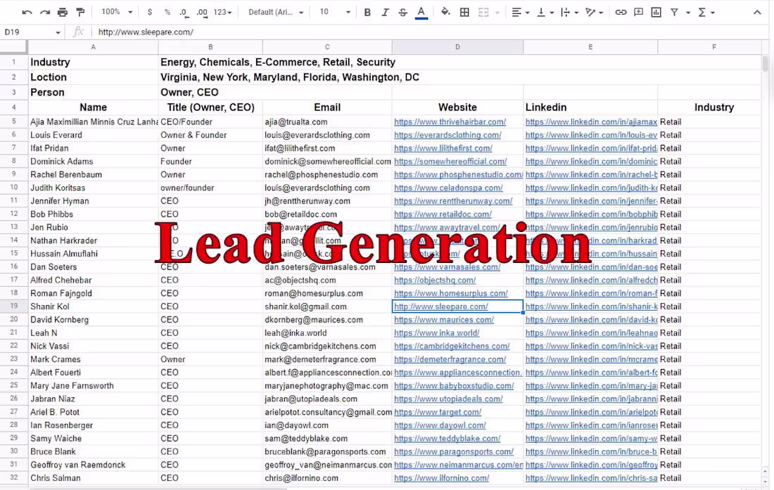 Cover image for LEAD GENERATION FOR OWNER ,