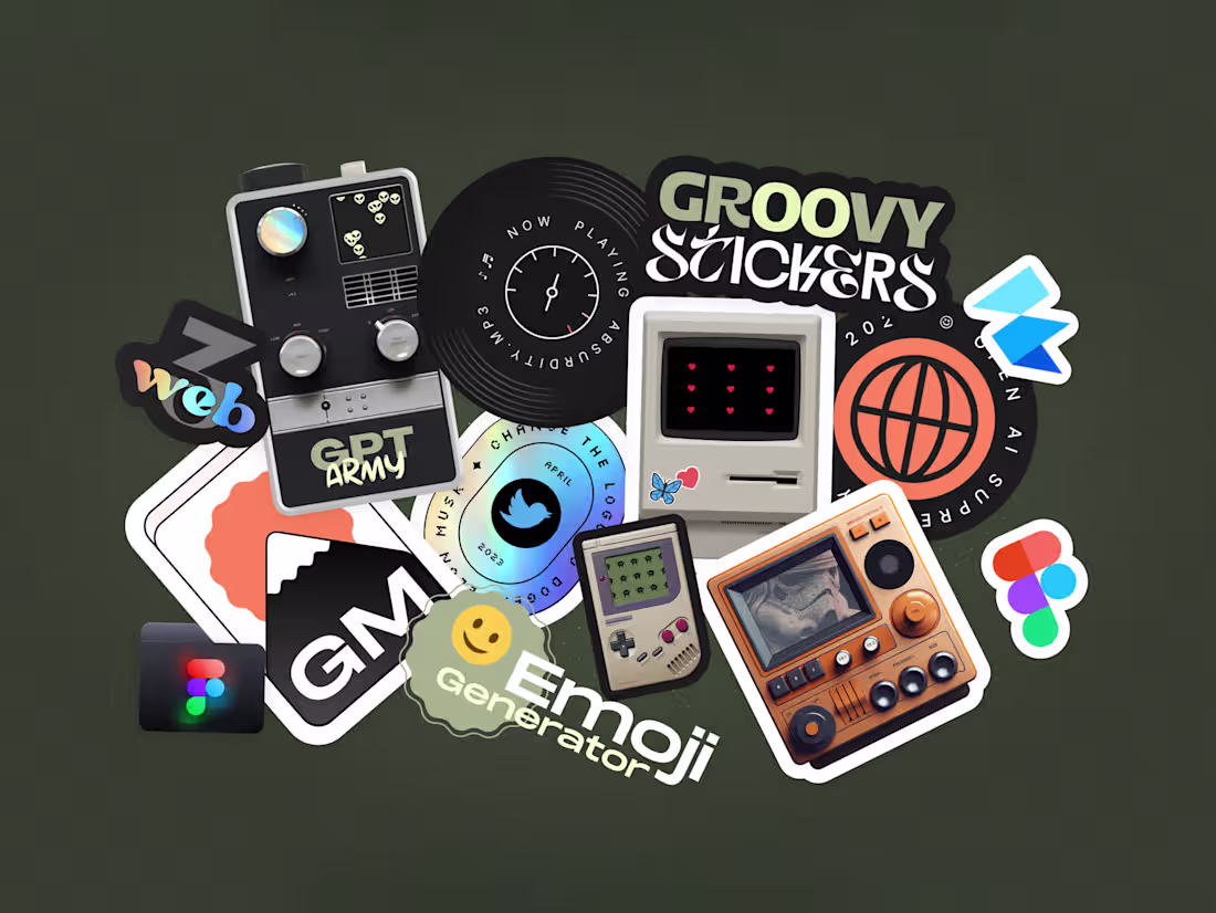 Cover image for Groovy Stickers