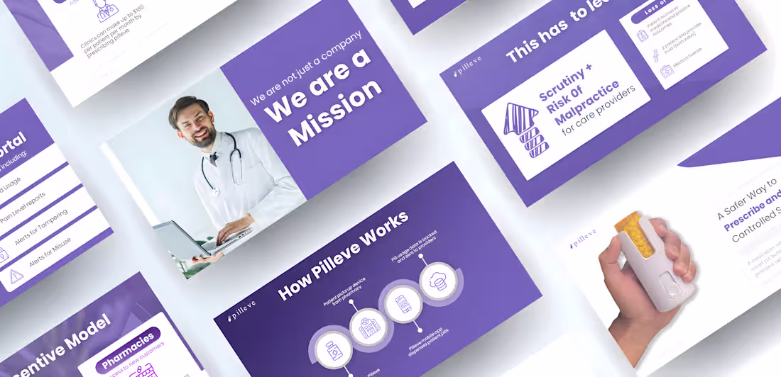 Cover image for Investor Pitch Deck for Pilleve | Healthcare Presentation