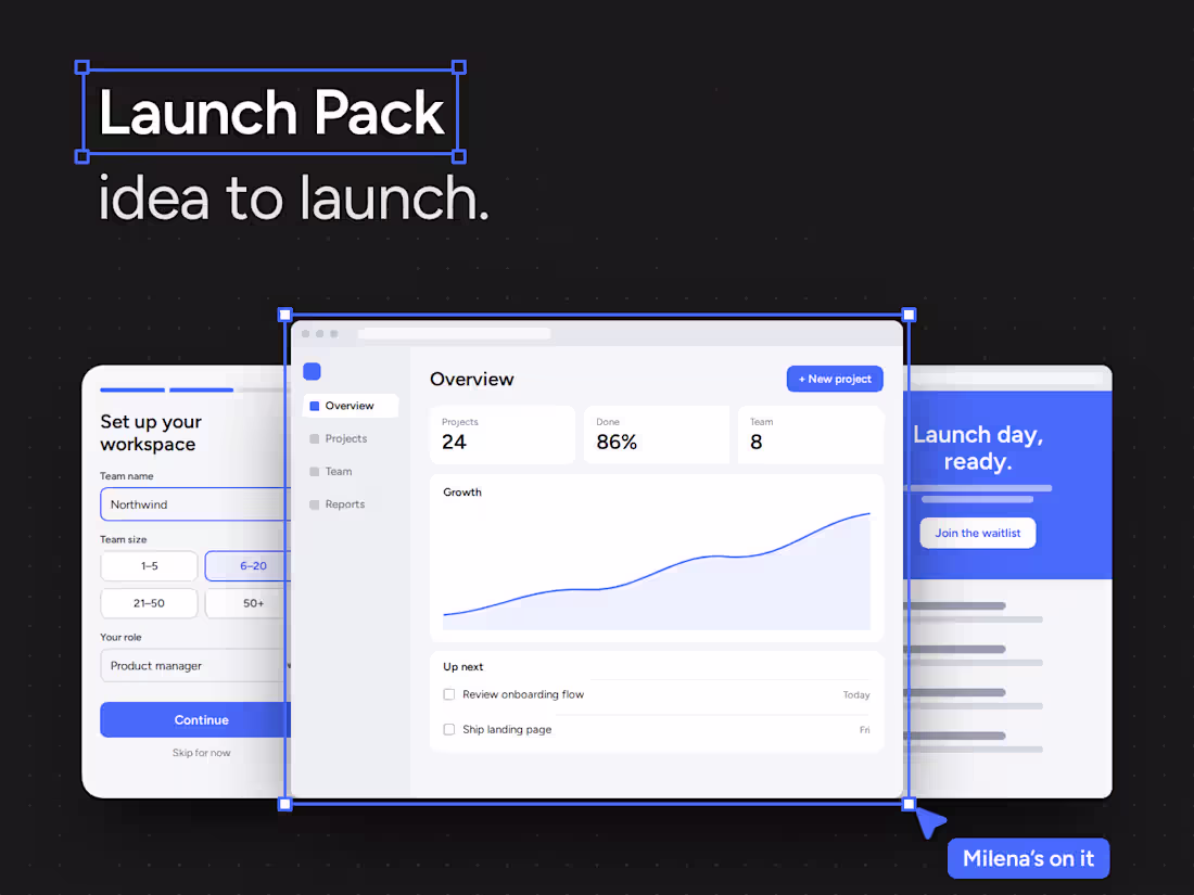 Cover image for Launch Pack | Prototype, Product UI and Landing Page