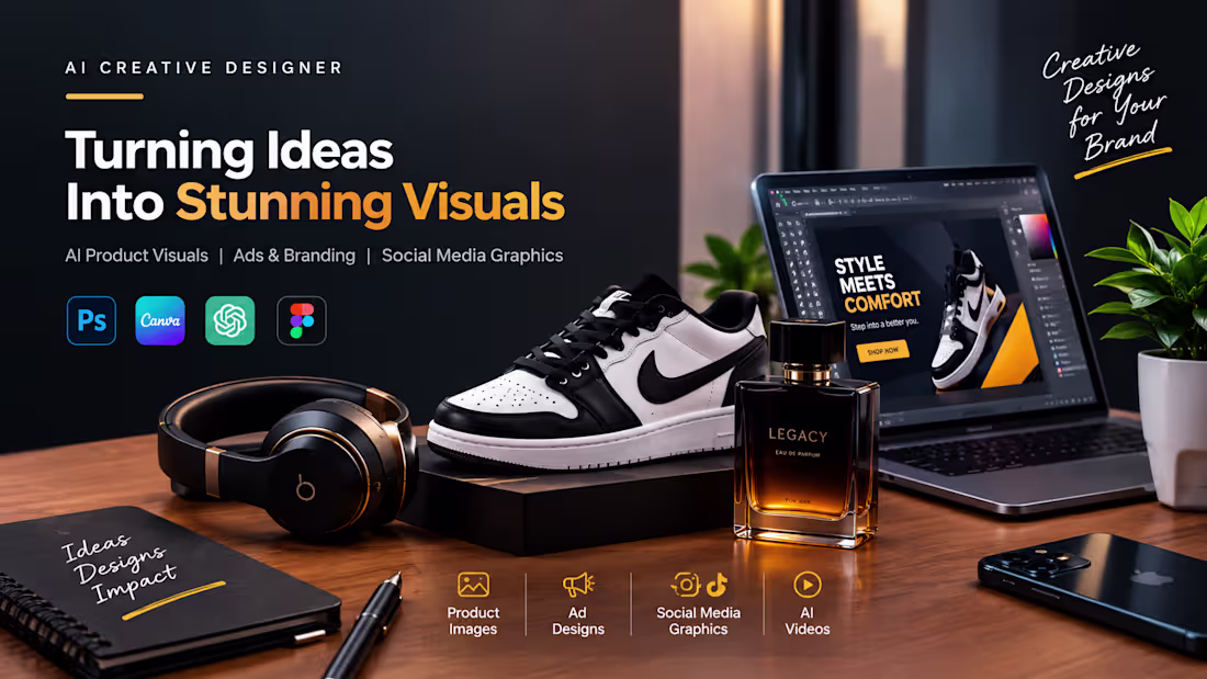Cover image for A professional AI-generated creative showcasing