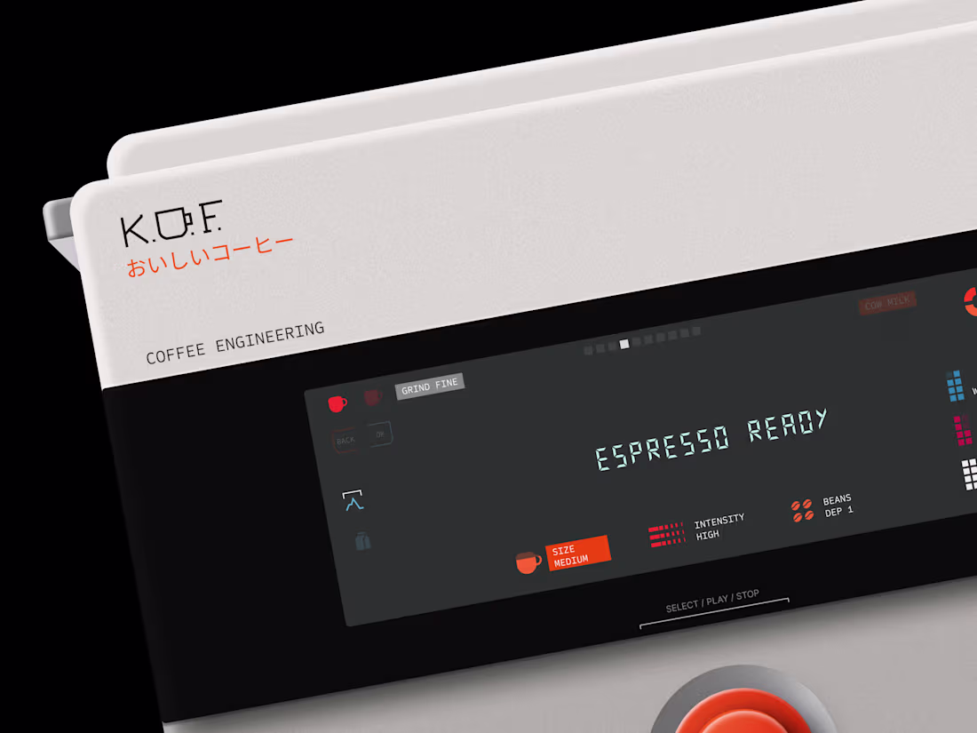 Cover image for KOF - Coffee Machine concept