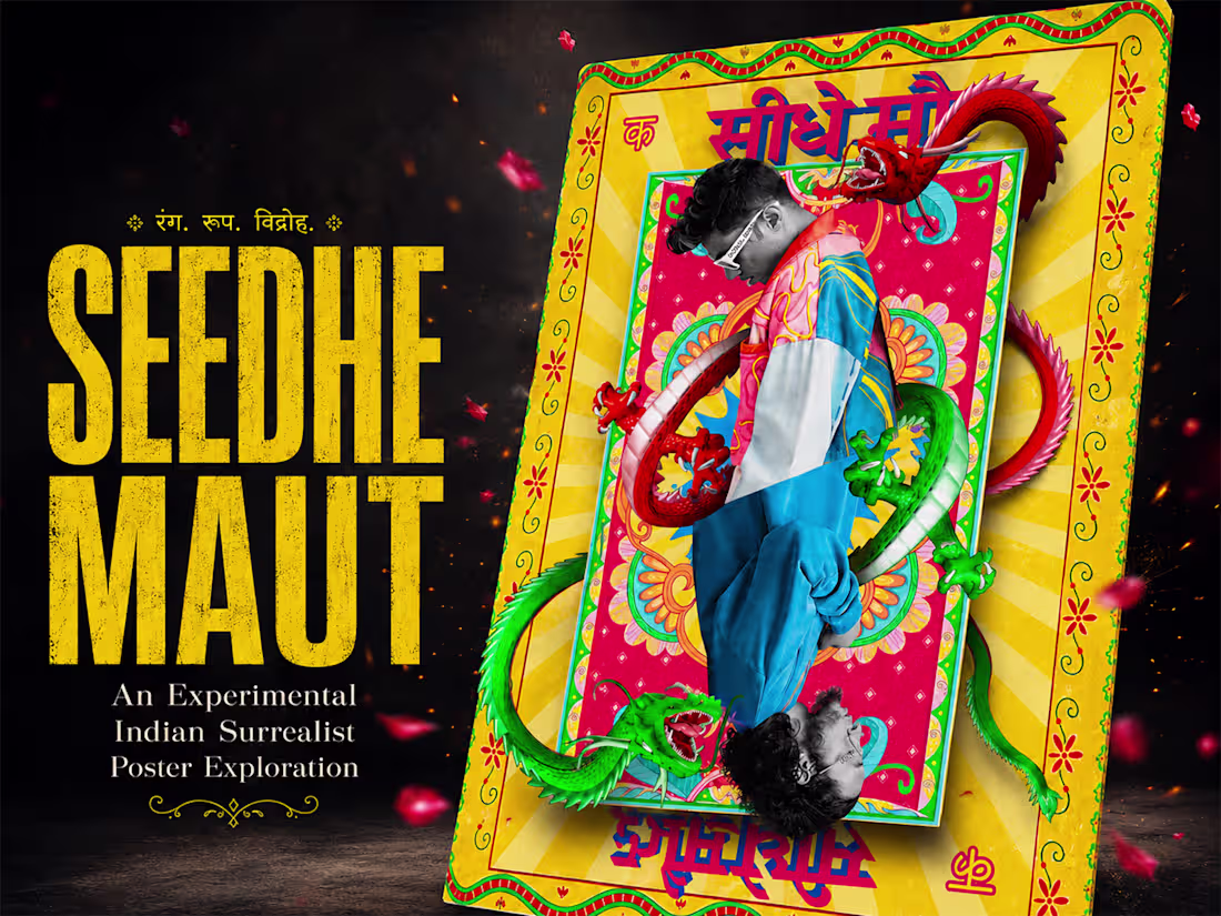 Cover image for Seedhe Maut - Indian Surrealist Poster Design