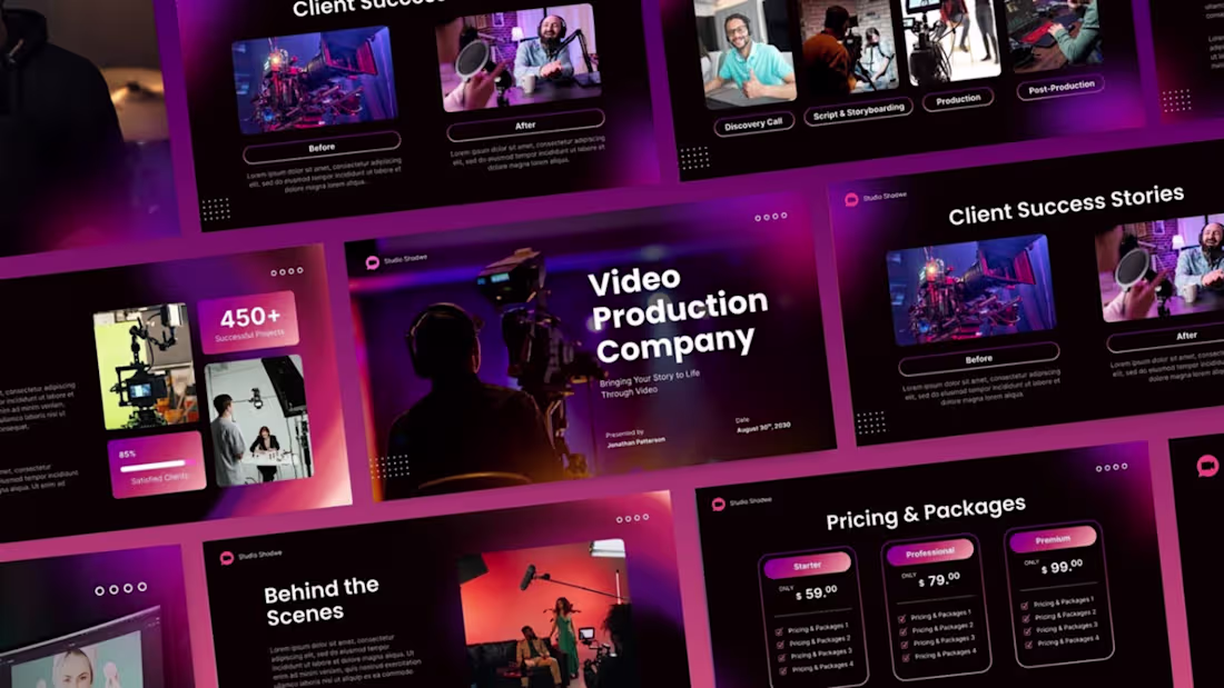 Cover image for Video Agency Deck
A cinematic presentation